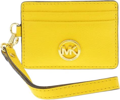 Michael Kors Fulton Citrus Yellow Leather Travel Case